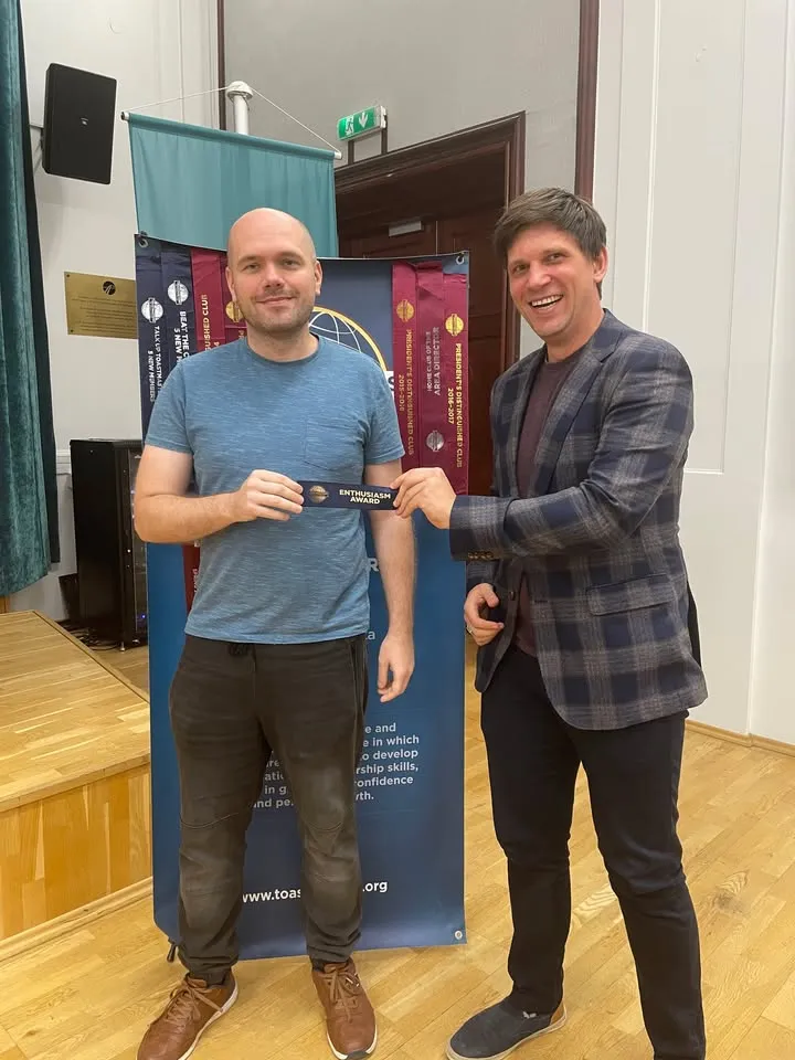 Gratulujemy zwycięzcom konkursów spotkania Toastmasters Centrum 10.09.2026👏🎉 — zdjęcie 3