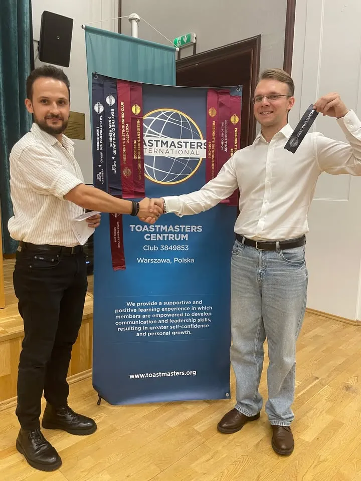 Gratulujemy zwycięzcom konkursów spotkania Toastmasters Centrum 10.09.2026👏🎉 — zdjęcie 4